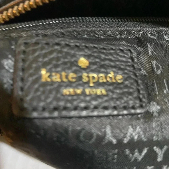 Kate spade black pebbled leather satchel handbag - Picture 9 of 9